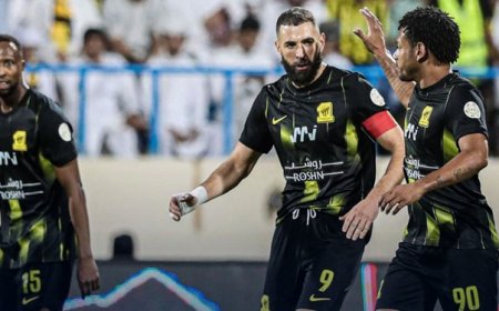 الاتحاد با گل بنزما به صدر جدول رسید