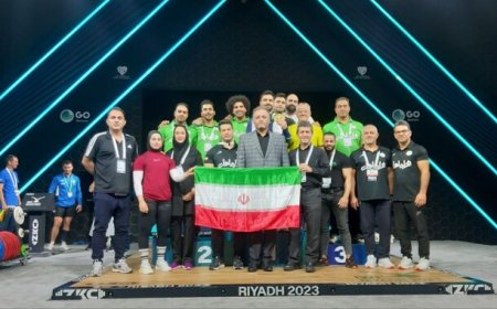 تیم وزنه‌برداری ایران سوم جهان شد
