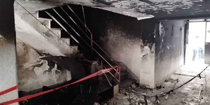 آتش‌سوزی ساختمان مسکونی در اردبیل و نجات 11 نفر از حریق