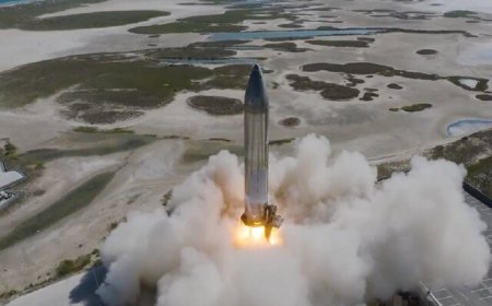 «اسپیس‌ایکس» نمونه اولیه موشک «استارشیپ» را روشن کرد