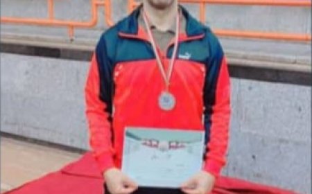 کسب عنوان نایب قهرمانی رئیس انجمن کشتی پهلوانی و زورخانه ای