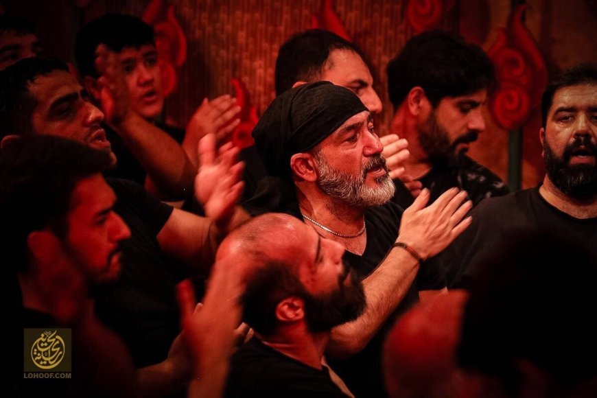 حضور مهران غفوریان با استایل محرمی در مراسم عزاداری حسینی
