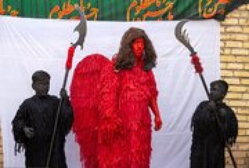 کاروان نمادین لشکر جن‌ها در نوش آباد کاشان!