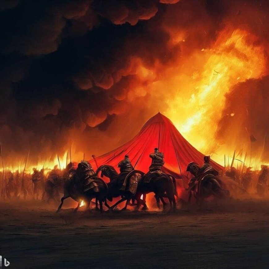 تصویرسازی هوش مصنوعی از روز عاشورا و لحظه شهادت امام حسین (ع)