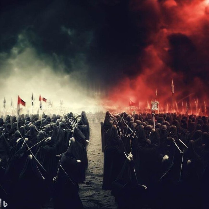 تصویرسازی هوش مصنوعی از روز عاشورا و لحظه شهادت امام حسین (ع)
