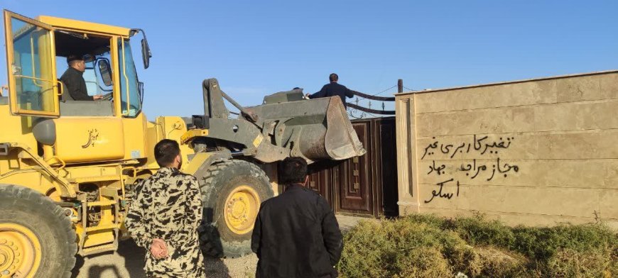 اجرای ۶ مورد احکام قطعی قضایی رفع تصرف از اراضی کشاورزی در منطقه کردلر ایلخچی